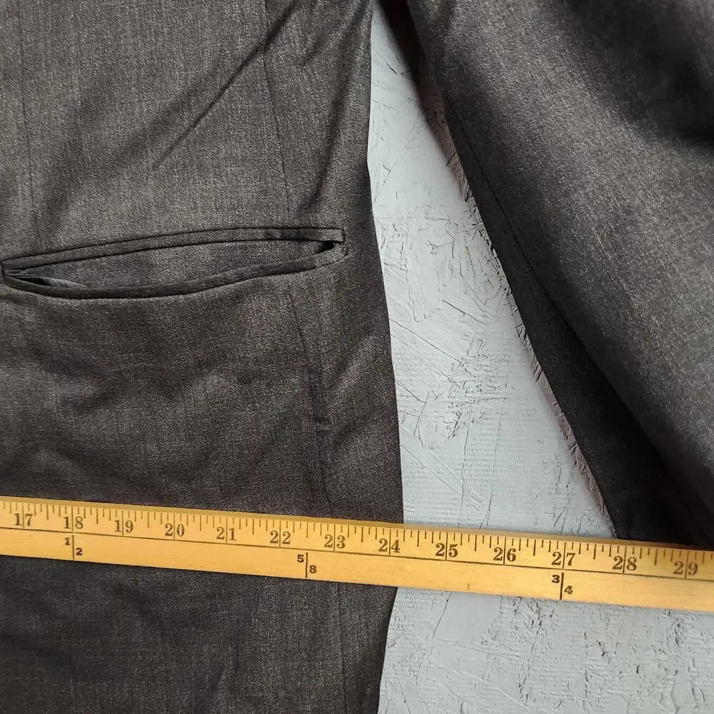 Brooks Brothers 1818 Madison Blazer Mens 46L Gray Sport Coat Wool USA Cupro
